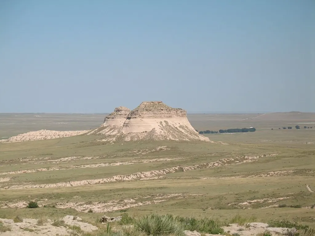 The Pawnee Buttes on the plains of Weld County