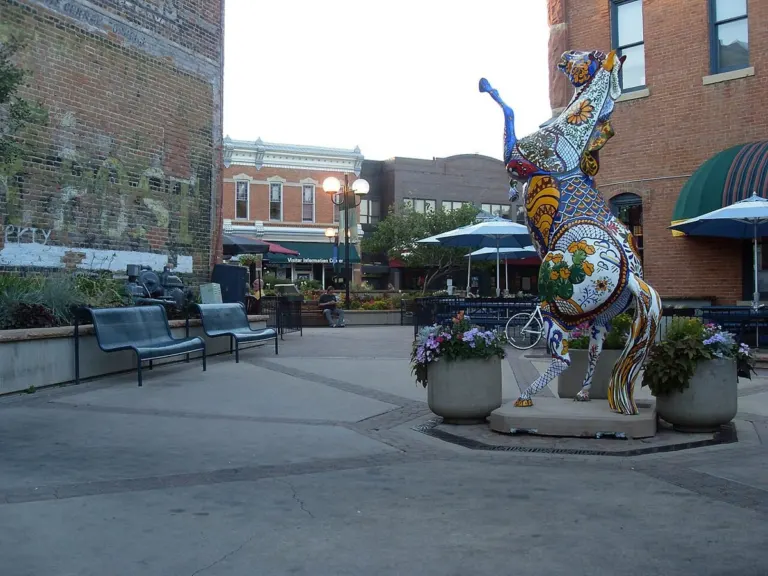 Historic buildings in Old Town Fort Collins