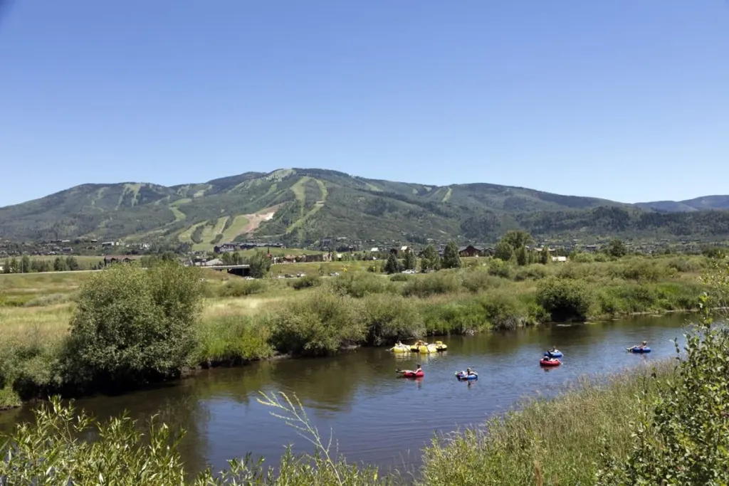 The Yampa River in Steamboat Springs