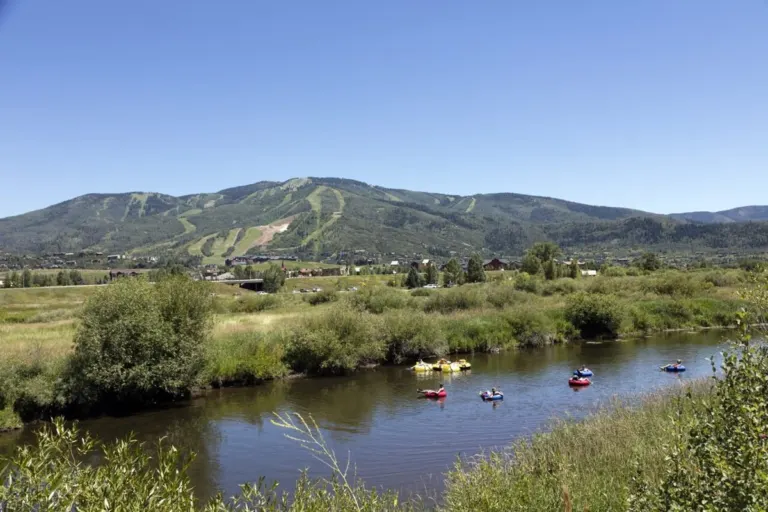 The Yampa River in Steamboat Springs